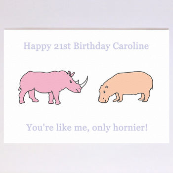 Personalised Horny Birthday Card, 4 of 6