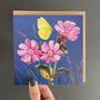 Red Campion Wild Flower Embossed Card, thumbnail 1 of 2