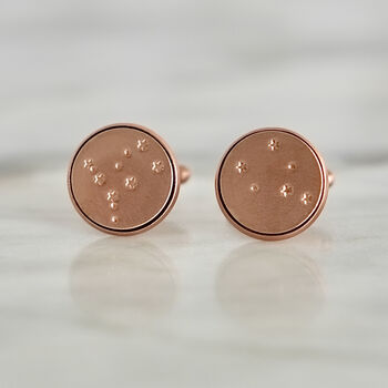 Solid Copper Constellation Cufflinks, 4 of 10