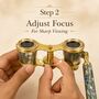 Mother Of Pearl Abalone Opera Glasses With Wooden Box, thumbnail 8 of 10