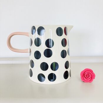 Hand Painted Large Spotty Jug, 3 of 7