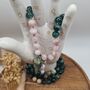 Crystal Mala Necklace With Malachite, thumbnail 12 of 12