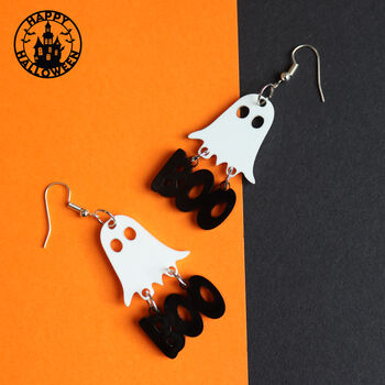 Halloween Ghost Earrings, 7 of 11