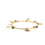 Stretch Gold Plated And Blue Bracelet, thumbnail 2 of 3