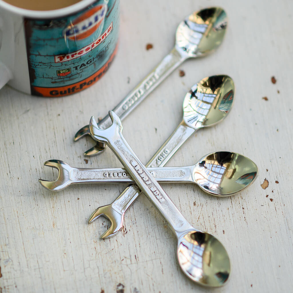 Gift Set Of Four Spanner Coffee Spoons, 1 of 3