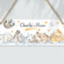 Personalised Sleepy Animals Door Sign, Nursery Room Decor, thumbnail 2 of 2