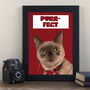 Cute Art Print Gift For Cat Lovers Purrfect, thumbnail 1 of 4