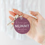 Personalised 'I Love You Mummy' Photo Keyring, thumbnail 3 of 4
