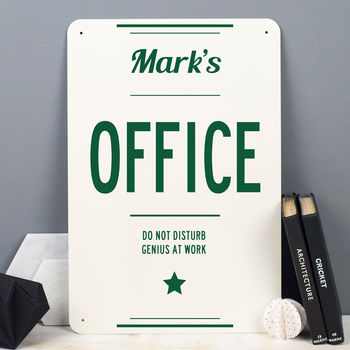 Personalised Office Metal Sign, 2 of 7