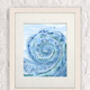 Sea Swell Wave, Coastal Art Print Framed Or Unframed, thumbnail 3 of 6