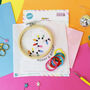 'Merry And Bright' Embroidery Craft Kit, thumbnail 3 of 3