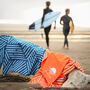 Orange Quick Dry Beach Towel 100% Recycled Swimming, thumbnail 1 of 12
