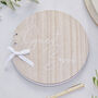 Round Wooden Wedding Guest Book, thumbnail 1 of 4