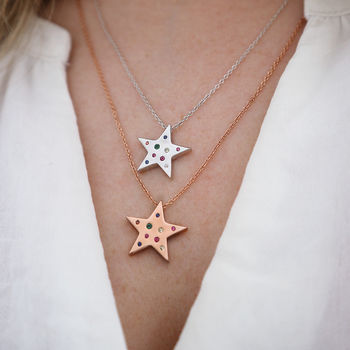 Rainbow Star Necklace, 4 of 6