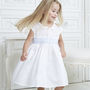 Girl's Personalised Smocked Pocket Dress, thumbnail 1 of 3