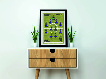 Framed 'Favourite Football Team' Print: Diagonal Kit, 3 of 6