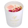 Aromatherapy Rose Soy Candle With Rose Quartz Crystals, thumbnail 1 of 9