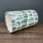Tidal Mineral Seafoam Blue/Green Cylinder Lampshades, thumbnail 7 of 9