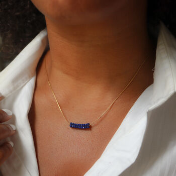 Lapis Lazuli Gemstone Necklace, 3 of 5
