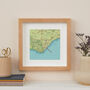 Personalised Eastbourne Map Print Wall Art, thumbnail 1 of 3