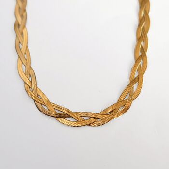 Non Tarnish Snake Chain Necklace, 2 of 3