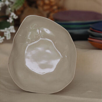 Leaf Shape Colourful Ceramic Plate Small, 5 of 12