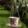 Vintage China Teacup Bird Feeder, thumbnail 3 of 3