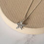 Sterling Silver Small Textured Star Pendant, thumbnail 2 of 3