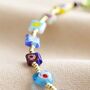 Millefiori Heart Bead Necklace, thumbnail 5 of 8