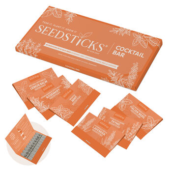 Personalised Cocktail Bar Seedsticks® Gift Pack, 4 of 4