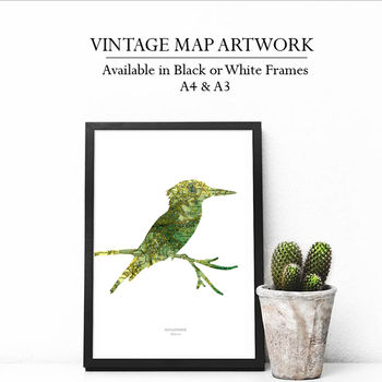 Personalised Kingfisher Map Print, 6 of 6