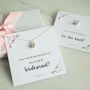 Tie The Knot Bridesmaid Necklace, thumbnail 2 of 8