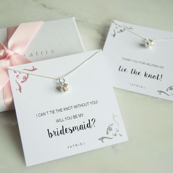 Tie The Knot Bridesmaid Necklace, 2 of 8
