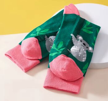 Novelty Fun Socks Size Five To Nine ~ Australian Koala, 2 of 5