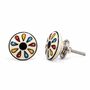 Bohemian Petal Multicoloured Round Shaped Drawer Knob, thumbnail 1 of 10