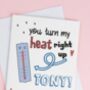 Personalised Funny Thermometer Valentine's Day Card, thumbnail 5 of 6