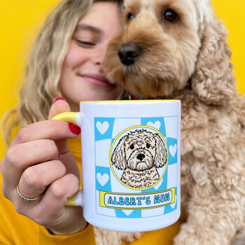 Personalised Dog Lover Dog Mum Check Mug, 3 of 12
