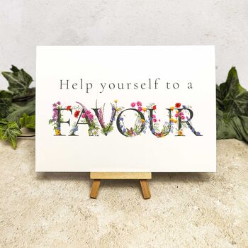 Floral Wedding Favours Sign, 2 of 2