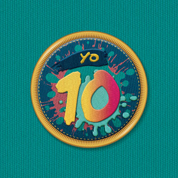 10th Birthday Card ‘Yo 10’, 2 of 4
