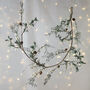 White Berry Garland With Frosted Leaves – 145cm, thumbnail 1 of 2