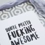 'Fucking Awesome' Funny Thank You Card, thumbnail 2 of 3