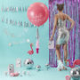 Iridescent Foiled Flamingo Shaped Party Bags, thumbnail 3 of 3
