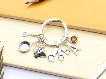 Personalised Chef Cooking Keyring, 4 of 9