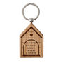 'A Home Without A Dog…' Dog House Shaped Keyring, thumbnail 3 of 3
