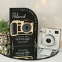 Modern Arch Wedding Camera Photo Guest Book Sign, thumbnail 1 of 9