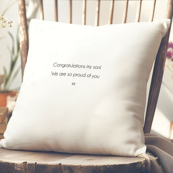 Personalised Graduation Cushion, 2 of 5
