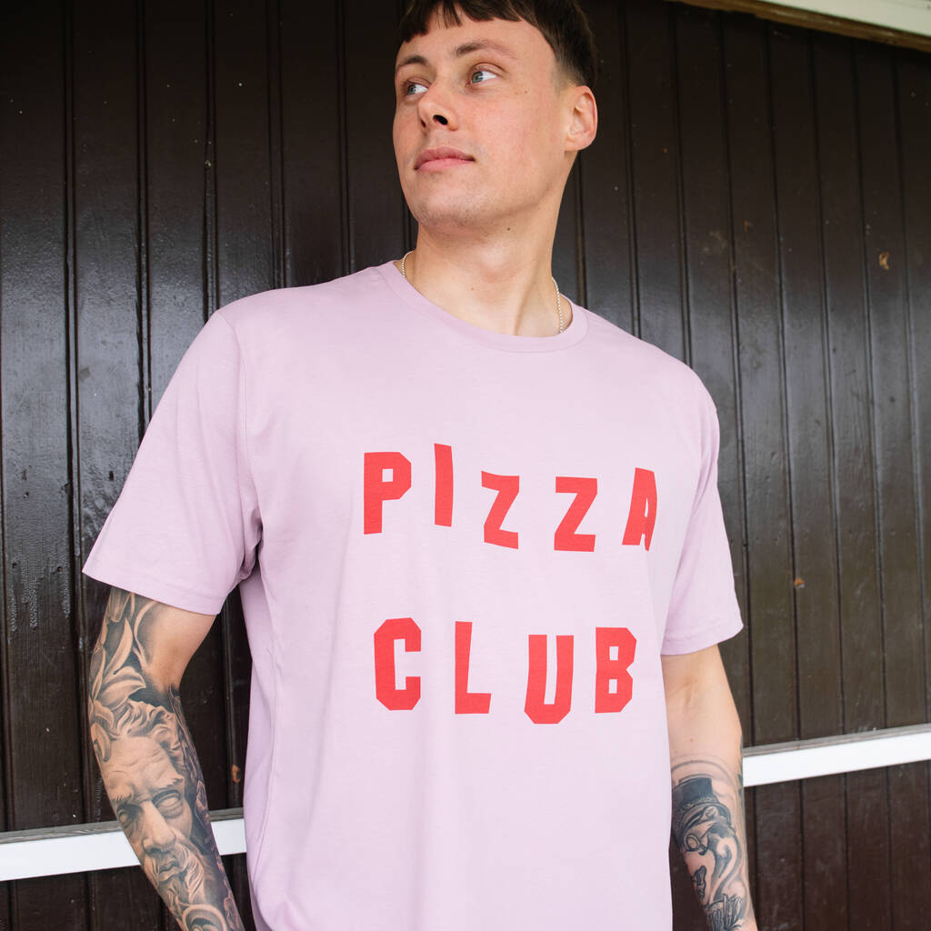 Pizza Club Slogan T Shirt, 1 of 3