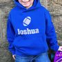 Children's Personalised Rugby Hoodie, thumbnail 1 of 3