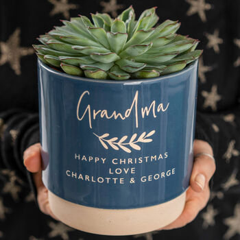 Personalised Grandparents Indoor Plant Pot, 3 of 9