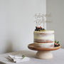 Script Couple's Names Wedding Cake Topper, thumbnail 2 of 9